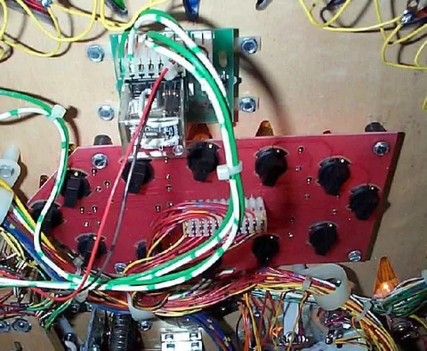 Prototype Game - Red Playfield Lamp Boards*