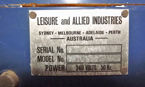 Manufacturer Plate*