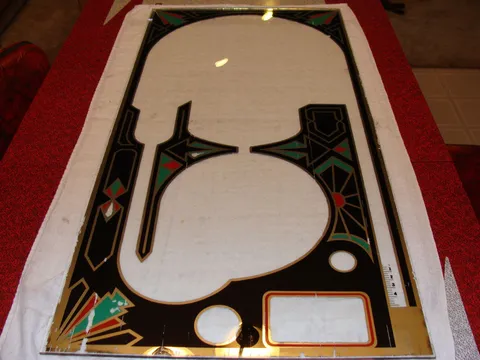 Painted Playfield Glass - Topside