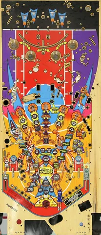 Stripped Playfield - Later Production*