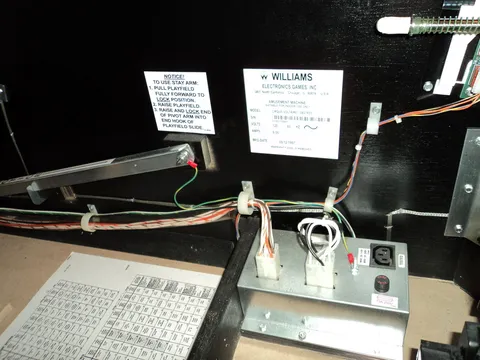 Sample Game - Inside Cabinet Serial Number*