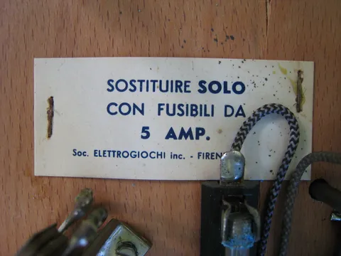 Fuse Label Showing Manufacturer Name