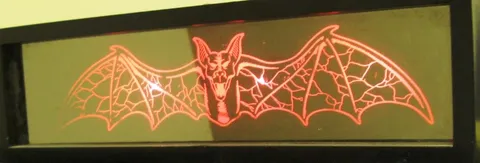 Illuminated Bat Hologram Topper
