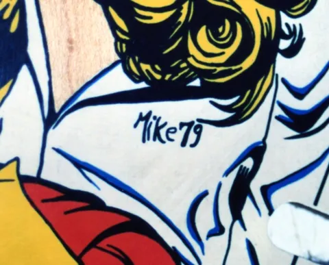 Artist Signature on Playfield