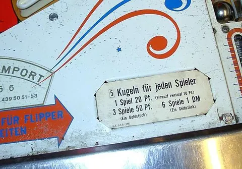 German Price Card