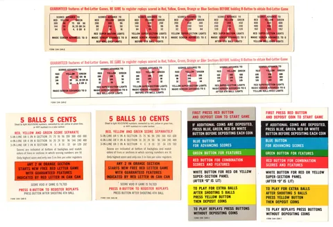 Instruction Cards and Score Cards