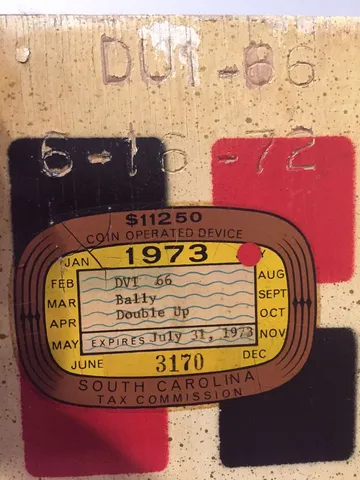 Backbox Serial Number and Tax Stamp*