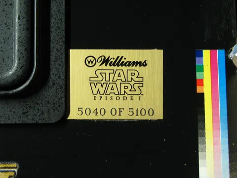 Later Production Game - Serial Number Plaque*