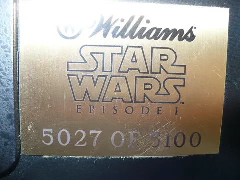 Later Production Game - Serial Number Plaque*