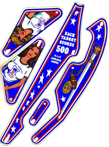 Various Playfield & Slingshot Plastics