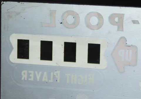 Plastic Backglass - Reverse - Detail