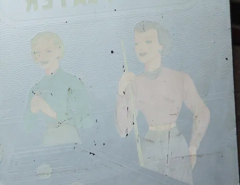 Plastic Backglass - Reverse - Detail