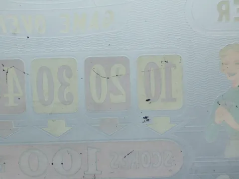 Plastic Backglass - Reverse - Detail