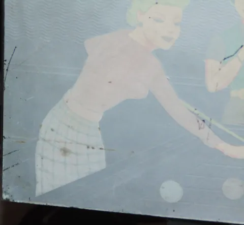Plastic Backglass - Reverse - Detail