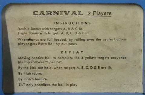 Instruction Card