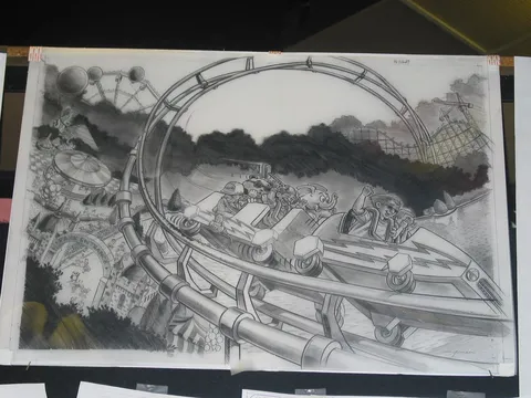 Original Backglass Artwork (Shown At Expo 2002)