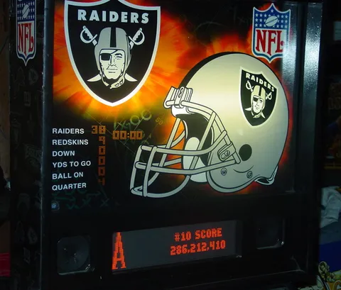 Raiders Backglass