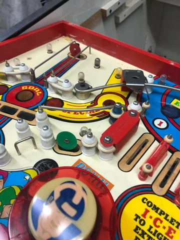Upper Left Playfield - Plastics Removed