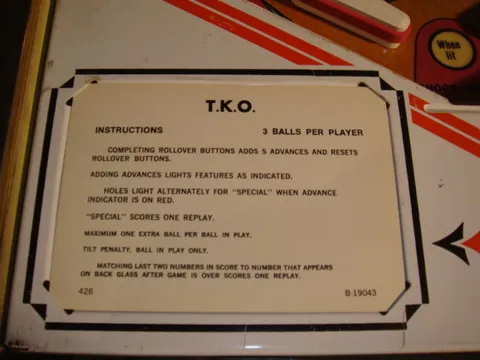 Instruction Card*
