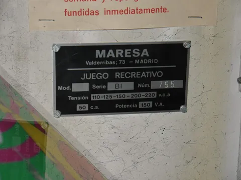Manufacturer Plaque*