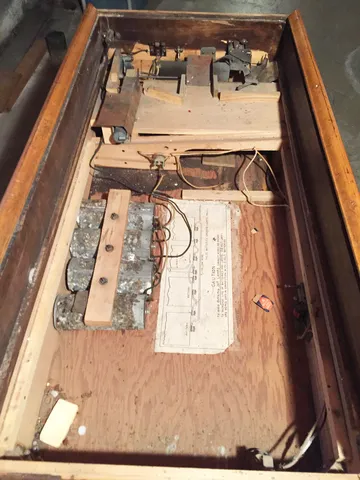Inside Cabinet - Rear View