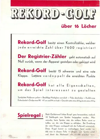 Flyer, Back