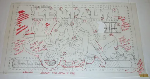 Pre-Production Backglass Artwork*