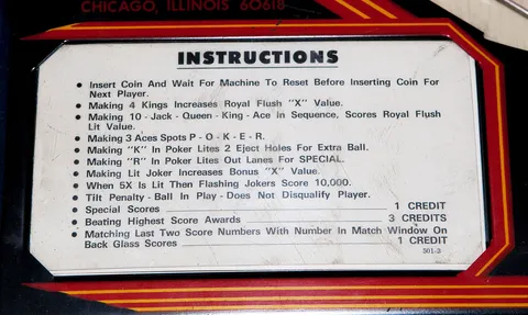 Instruction Card