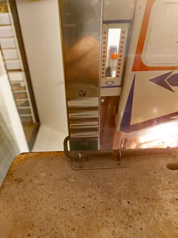 Playfield Latched in Service Position