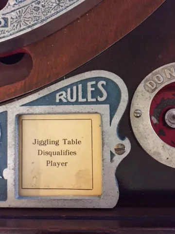 Playfield - Tilt Notice