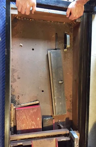 Inside Upper Cabinet - Drain Board Removed