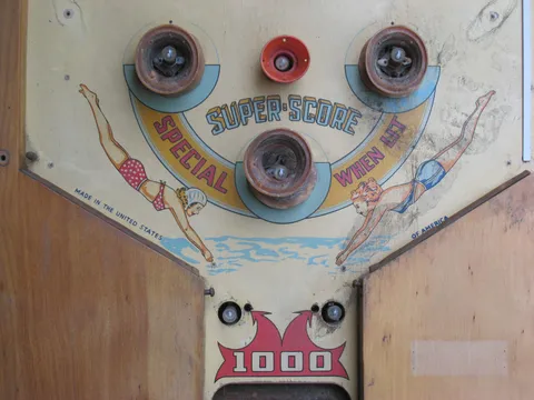 Lower Playfield - Bumper Caps Removed*
