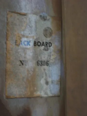 Original Serial Number Tag*