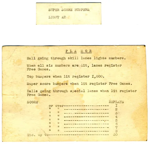 Instruction and Score Card*