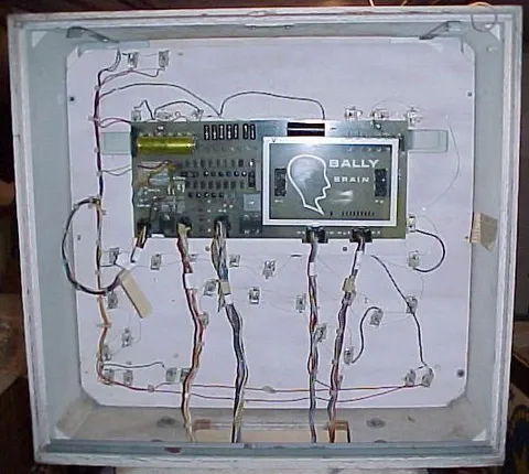 Inside Backbox Without "Bally Brain" Card