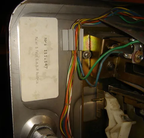 Inside Coin Door - Detail