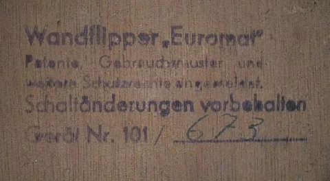 Inside Cabinet - Detail*