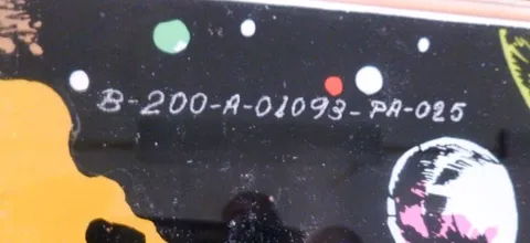 Backglass Serial Number
