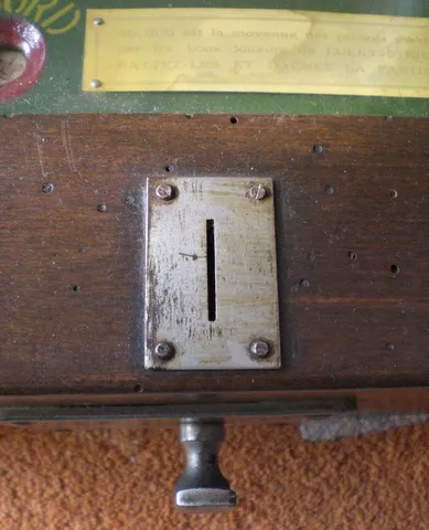 Coin Slot and Ball Drop Knob