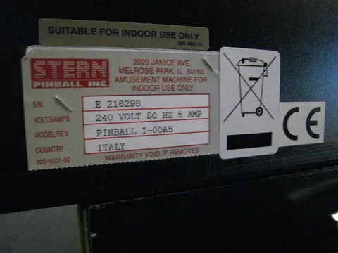 Sample Game - Manufacturer Label*
