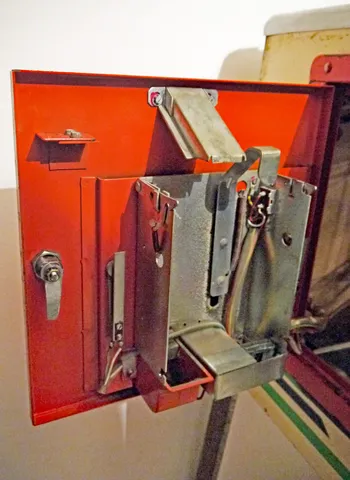 Inside Coin Door - Coin Mech Removed*