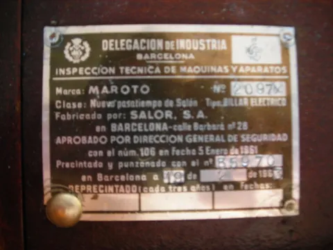 Manufacturer Plate*