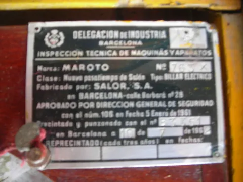Manufacturer Plate*