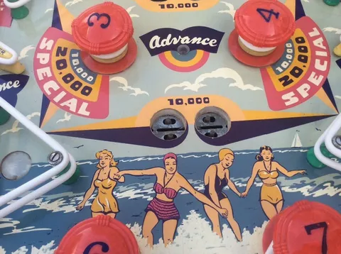 Playfield - Detail (with retrofit flippers)