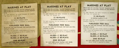 Instruction and Score Cards