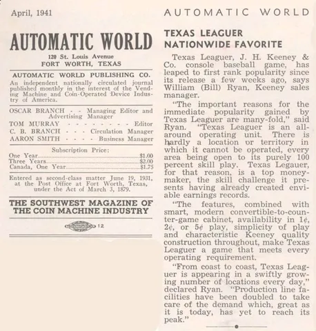 Automatic World Article*