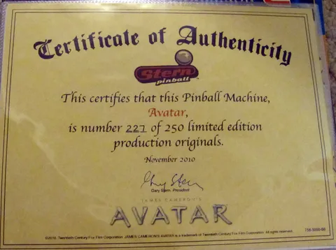 Certificate of Authenticity*