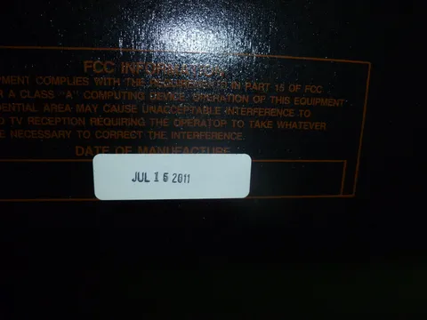 Date Of Manufacture*
