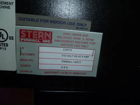 Manufacturer Label*