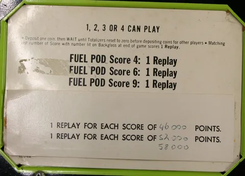 Instruction and Score Card